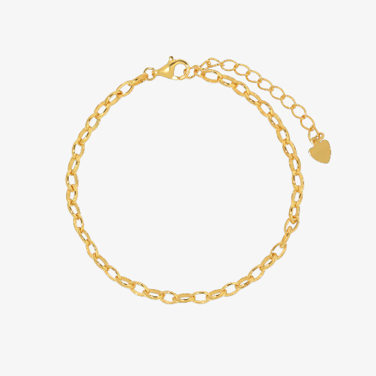 Plain chain heart bracelet – NAMANE