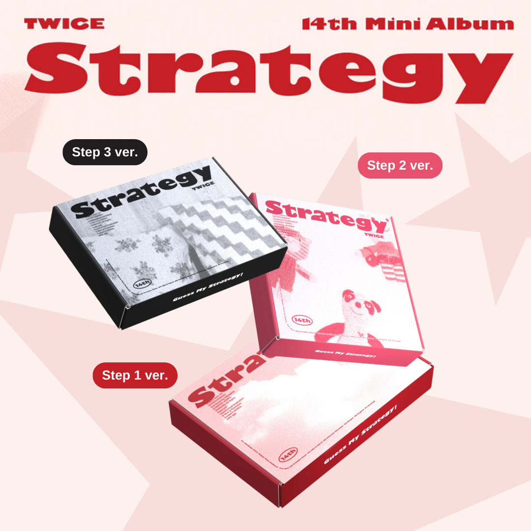 TWICE 14th ミニアルバムstrategy step1〜3 まとめ売り Amazon.com: TWICE STRATEGY 14th Mini Album (Photobook - Step3 Ver