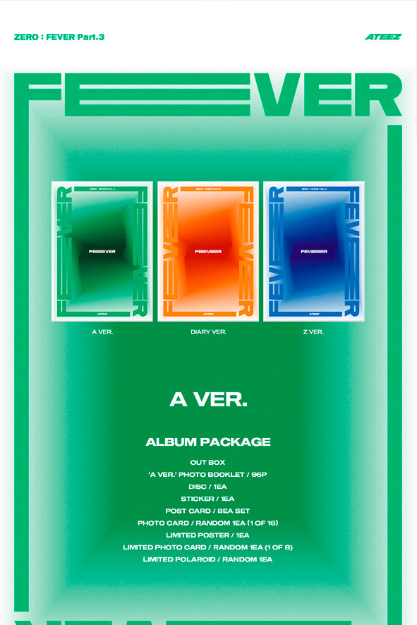 ATEEZ - 7TH MINI ALBUM ZERO FEVER PART 3