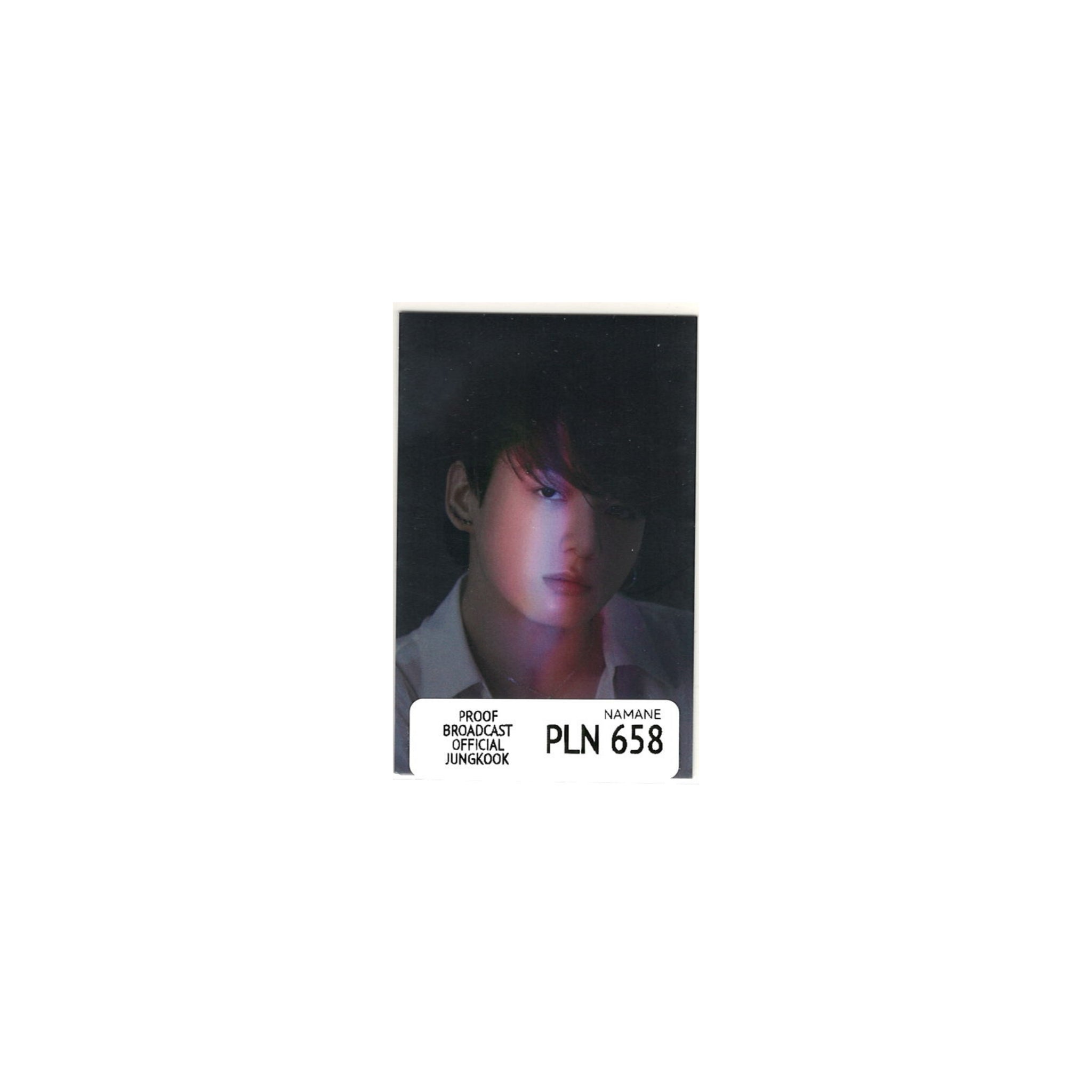 BTS Proof フォトカード　トレカ　ジョングク　JUNGKOOK BTS PROOF BROADCAST: official photocard – officialnamane.com – NAMANE