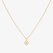 Clover cubic pendant necklace