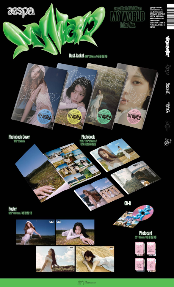 AESPA - 3RD MINI ALBUM MY WORLD (INTRO VER) RANDOM