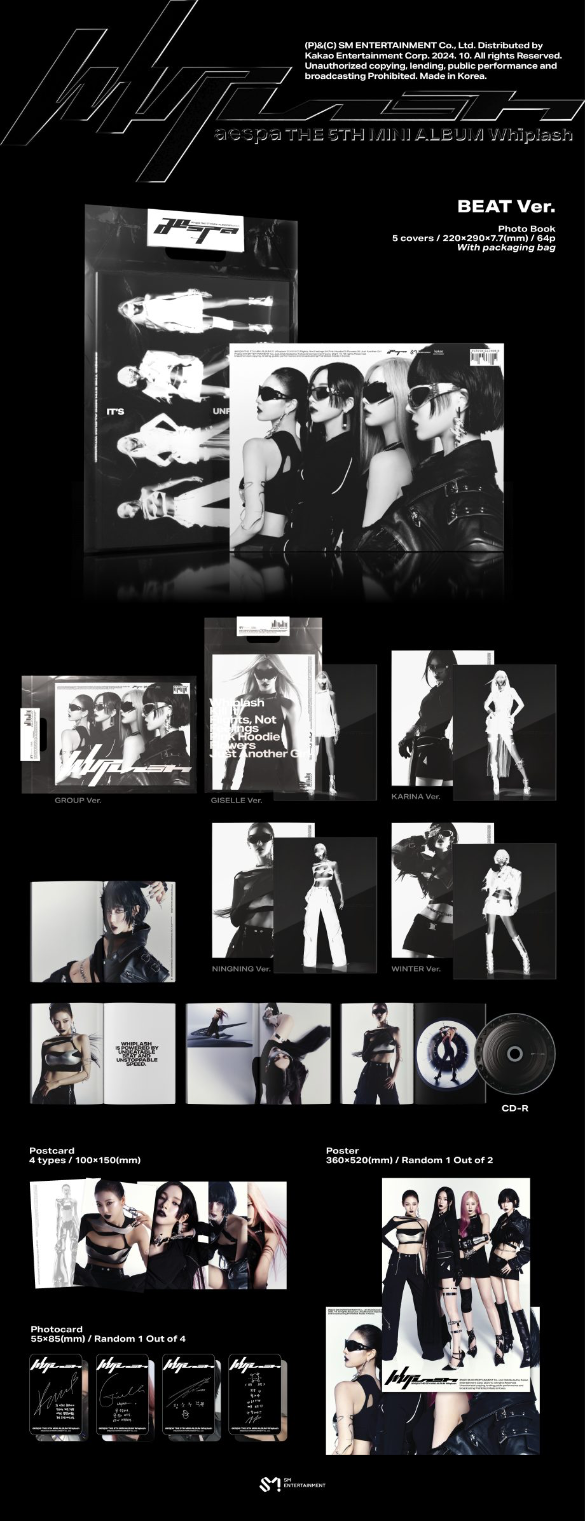 AESPA - 5TH MINI ALBUM WHIPLASH (BEAT VER)