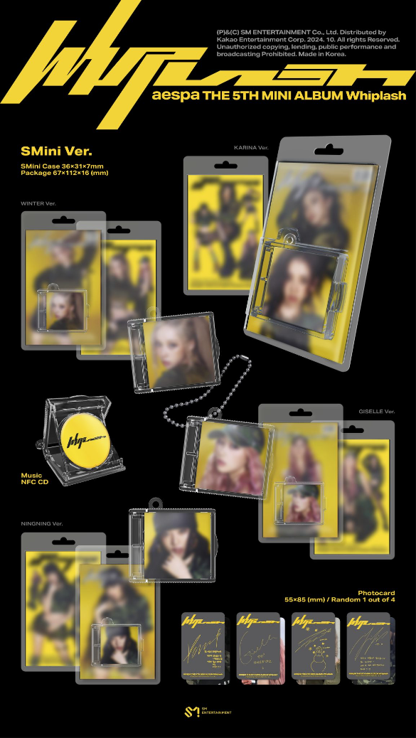 AESPA - 5TH MINI ALBUM WHIPLASH (SMINI VER)