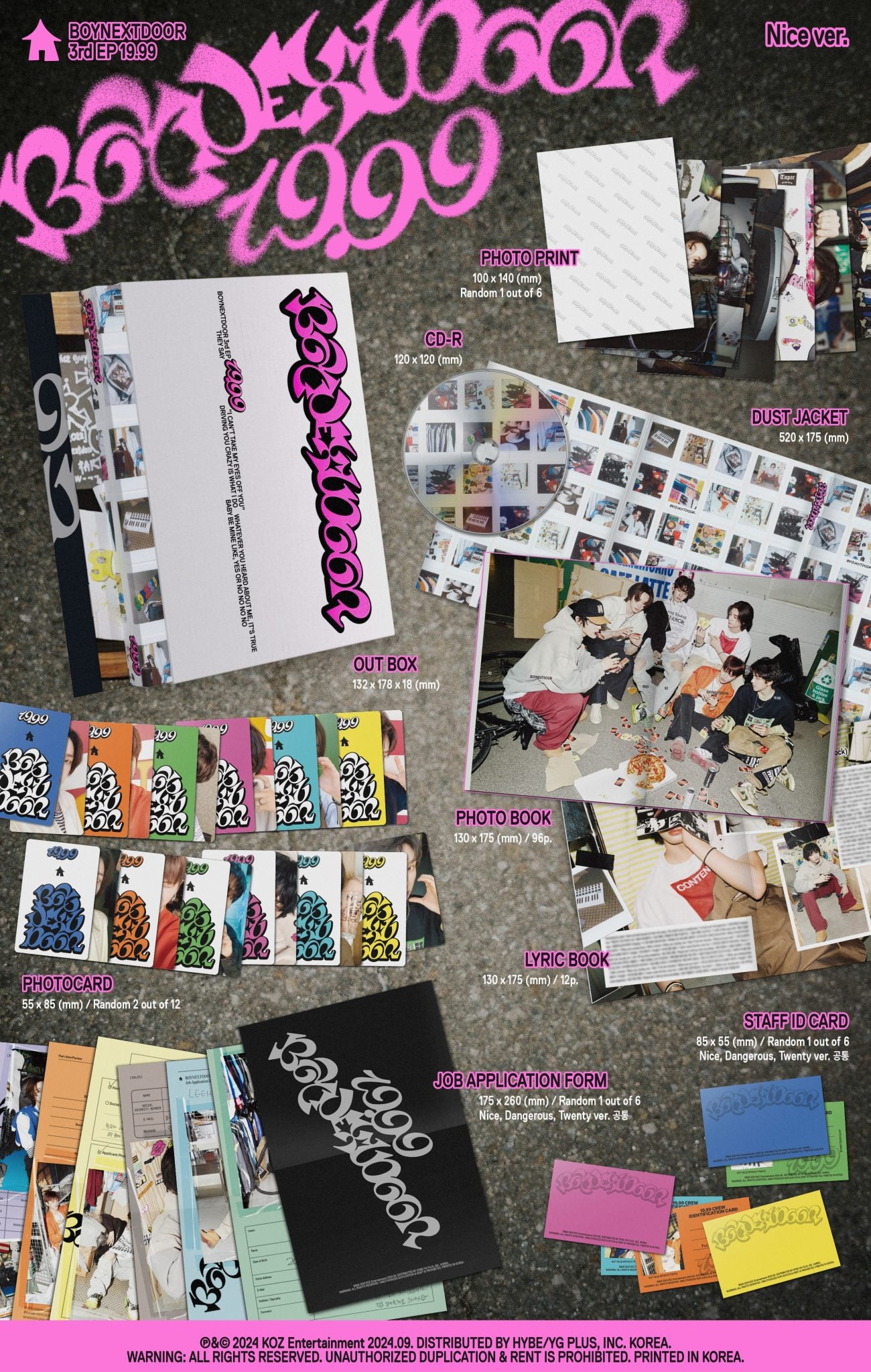 3rd EP Album [19.99](STANDARD RANDOM Ver.)