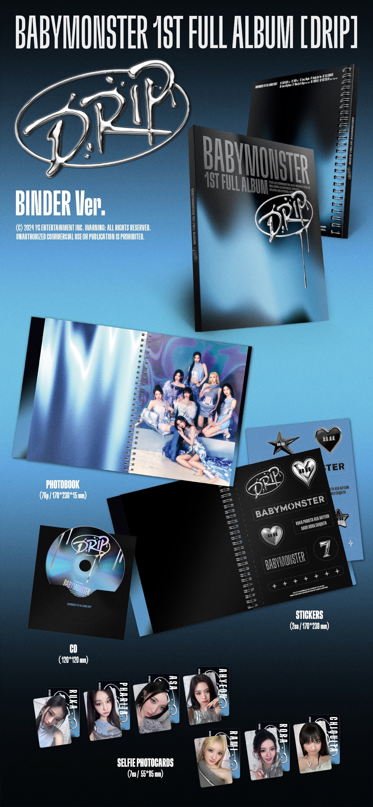 BABYMONSTER Drip: 1st full album – officialnamane.com – NAMANE