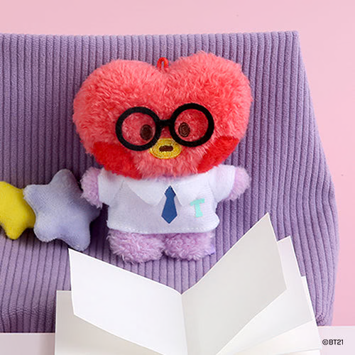BT21 Plush Keyring [PREPPY GLASSES]