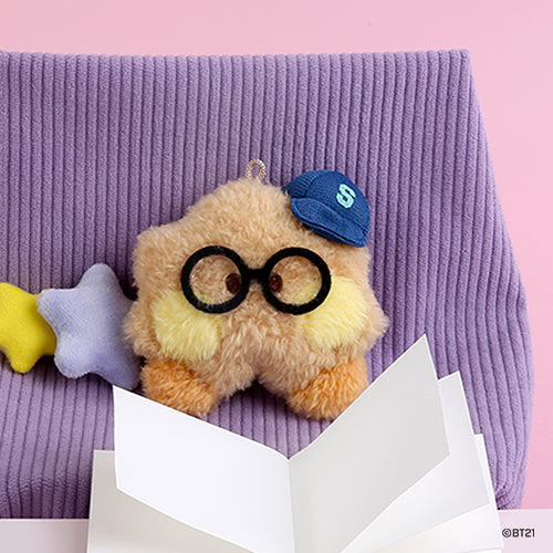 BT21 Plush Keyring [PREPPY GLASSES]
