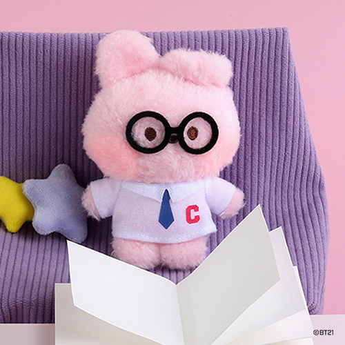 BT21 Plush Keyring [PREPPY GLASSES]