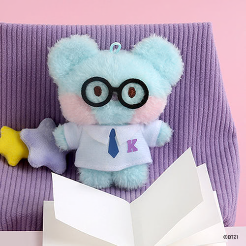 BT21 Plush Keyring [PREPPY GLASSES]