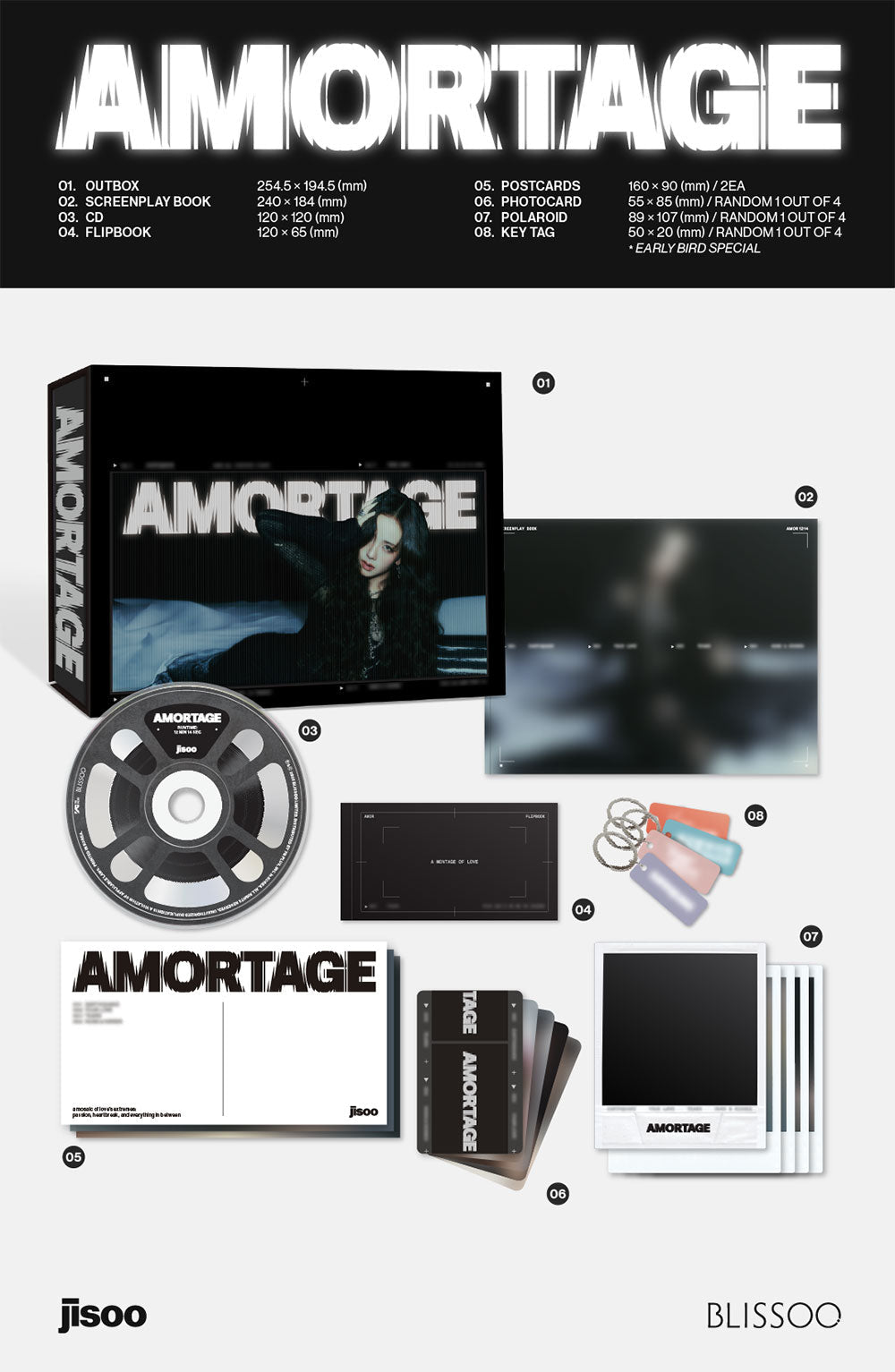 Mini Album [AMORTAGE] Exclusive Edition (PURPLE Ver. / BLACK Ver.)