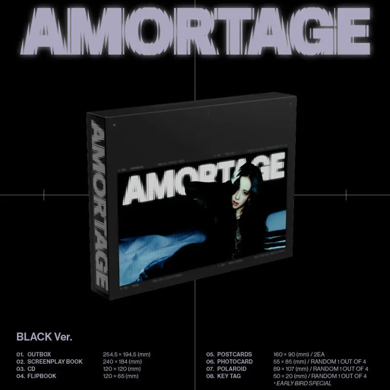 Mini Album [AMORTAGE] Exclusive Edition (PURPLE Ver. / BLACK Ver.)