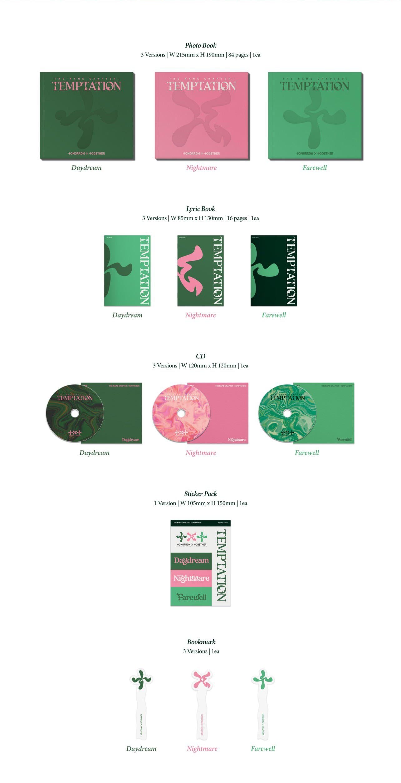 TXT: Temptation – 5th mini album – officialnamane.com – NAMANE