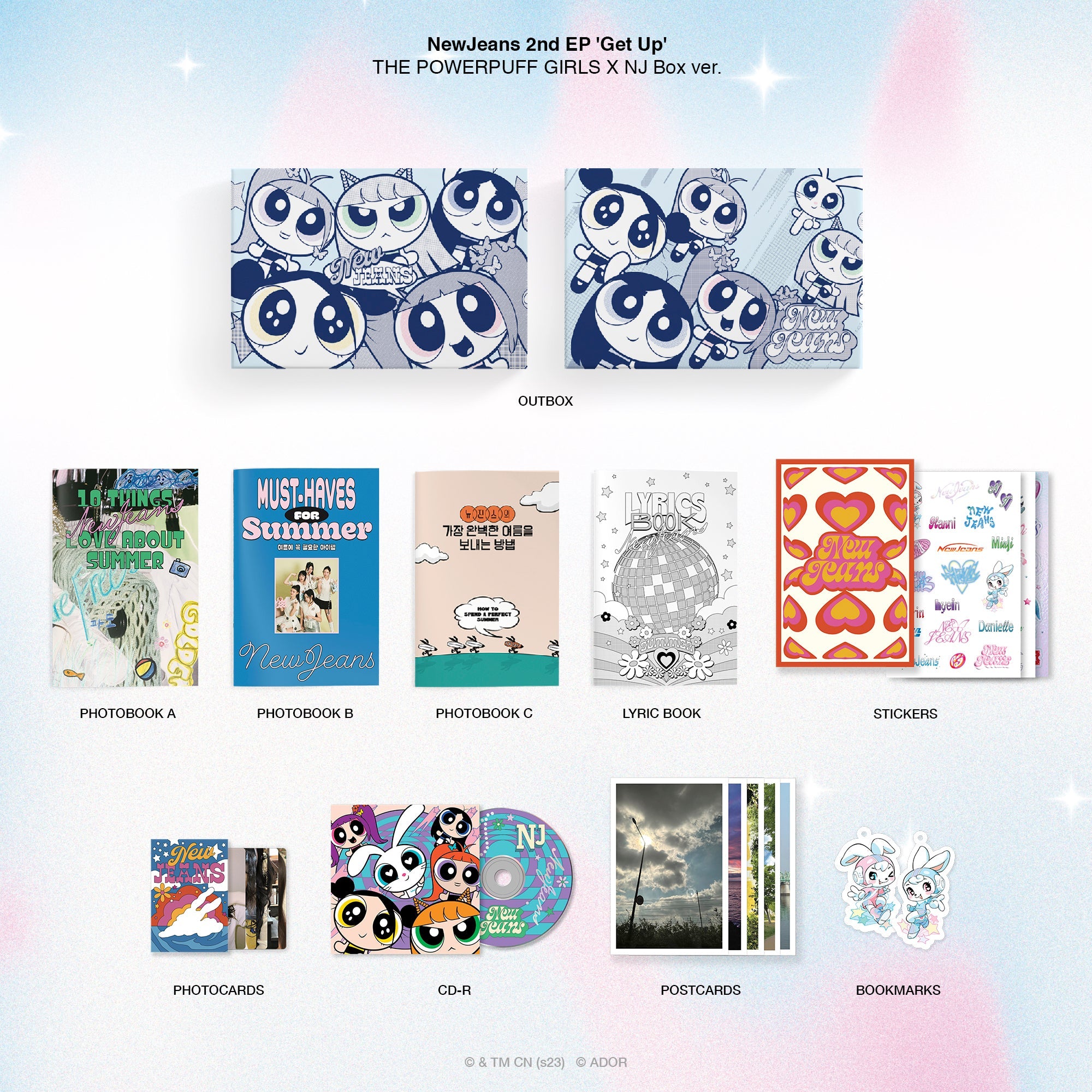 2nd EP [GET UP] THE POWERPUFF GIRLS X NJ (BOX Ver.)