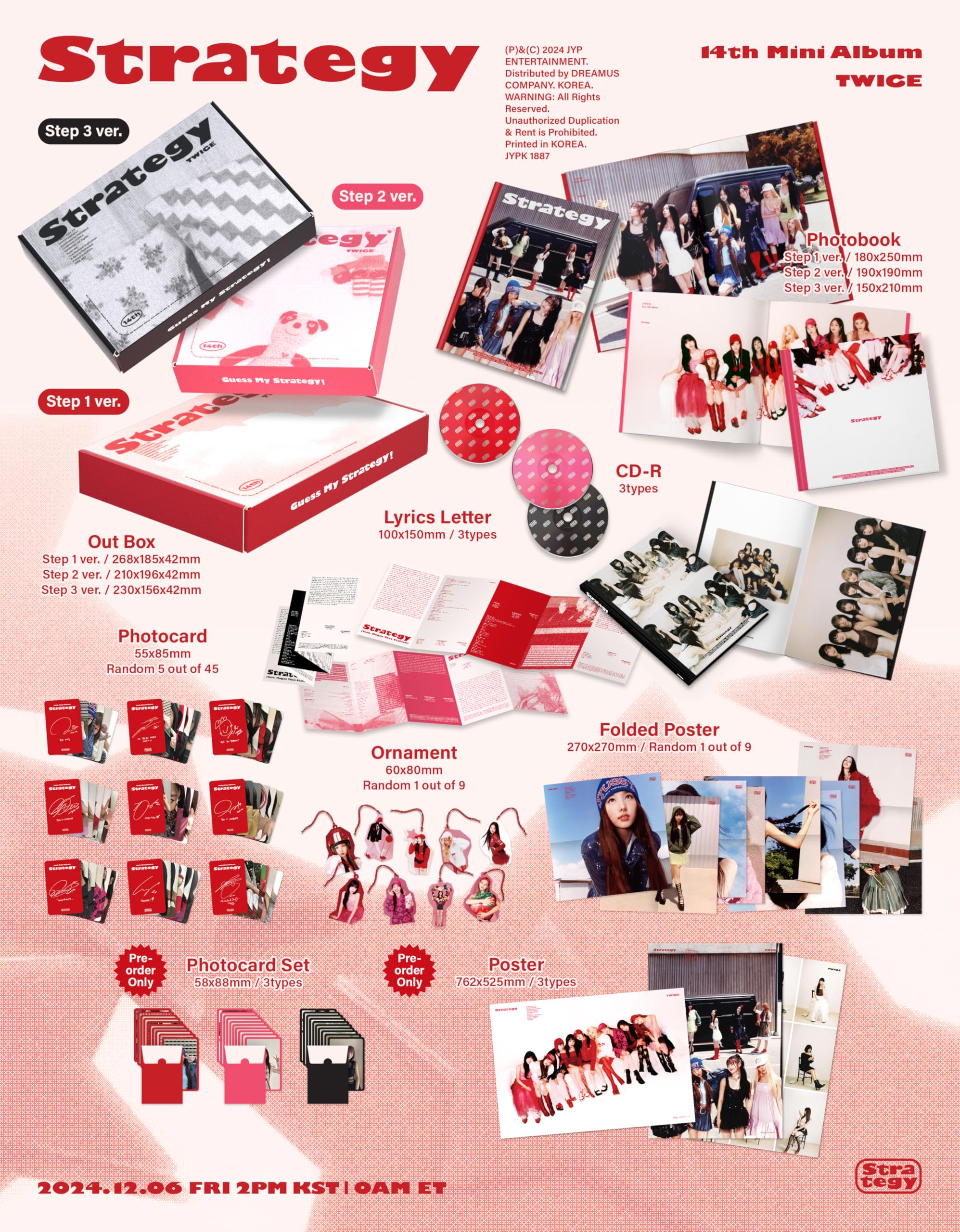 14th Mini Album [STRATEGY] (Step1 Ver. / Step2 Ver. / Step3 Ver.)