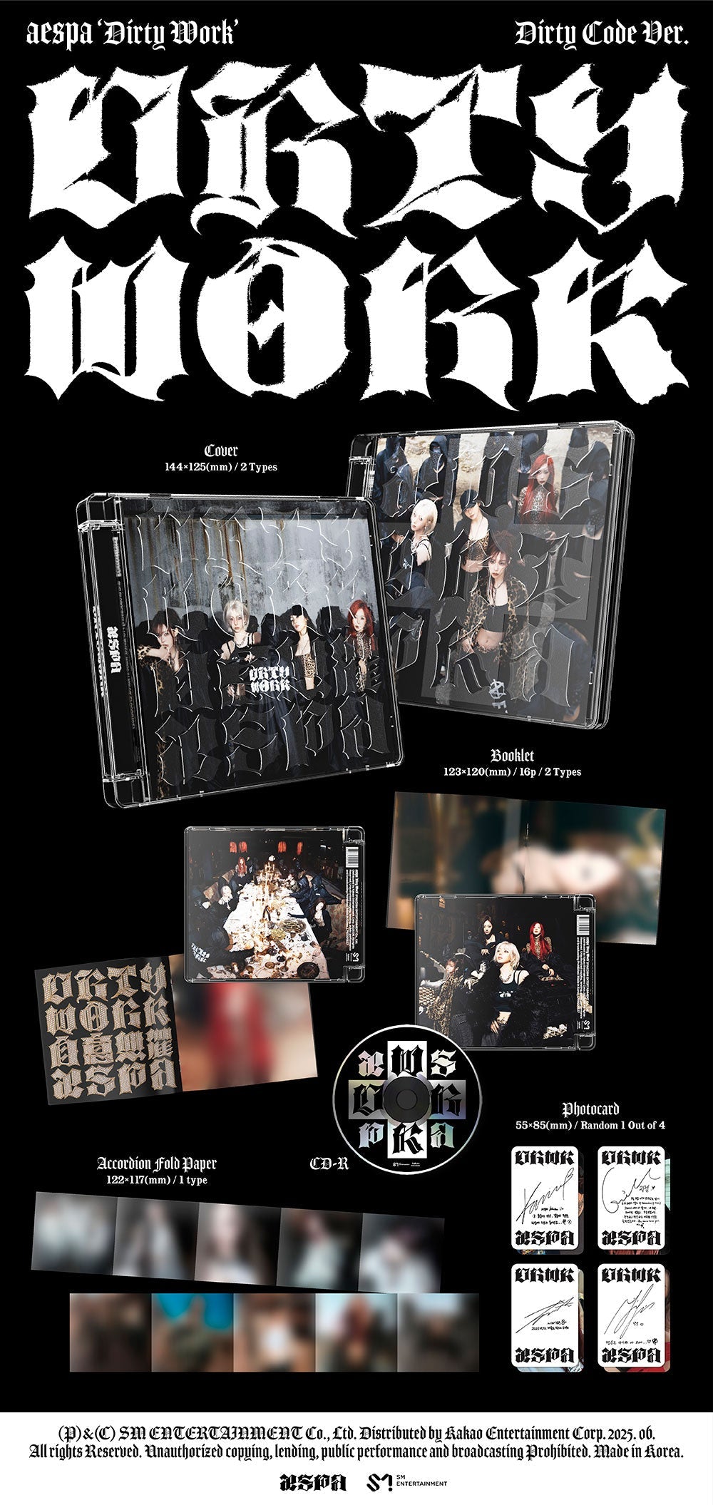 (PRE ORDER) Single Album [DIRTY WORK] (Dirty Code Ver.)