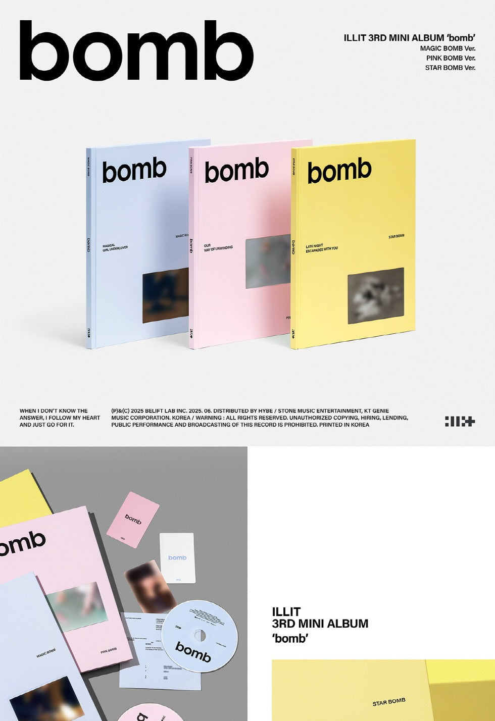 (PRE ORDER) 3rd Mini Album [BOMB]