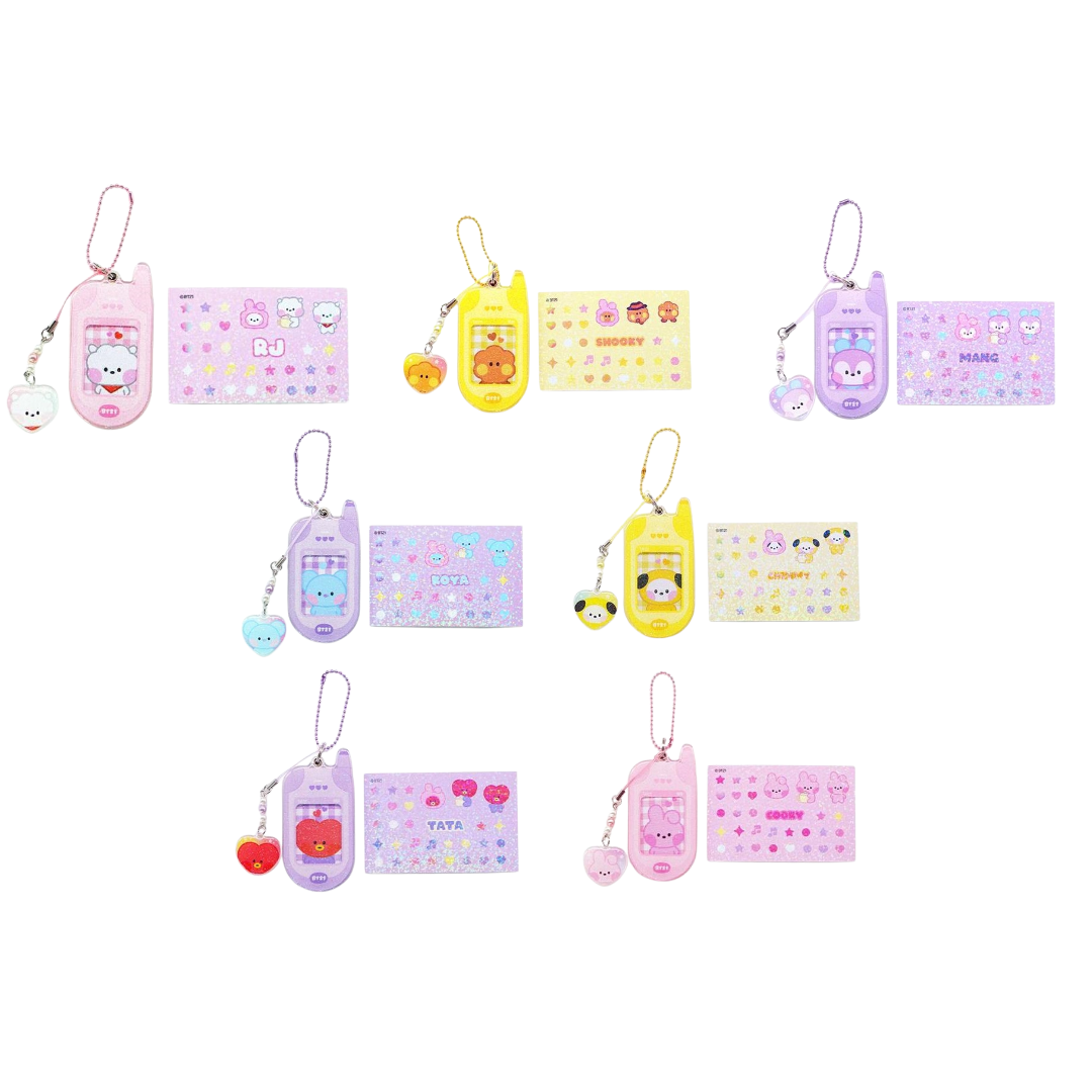 BT21 RETRO PHONE KEYRING
