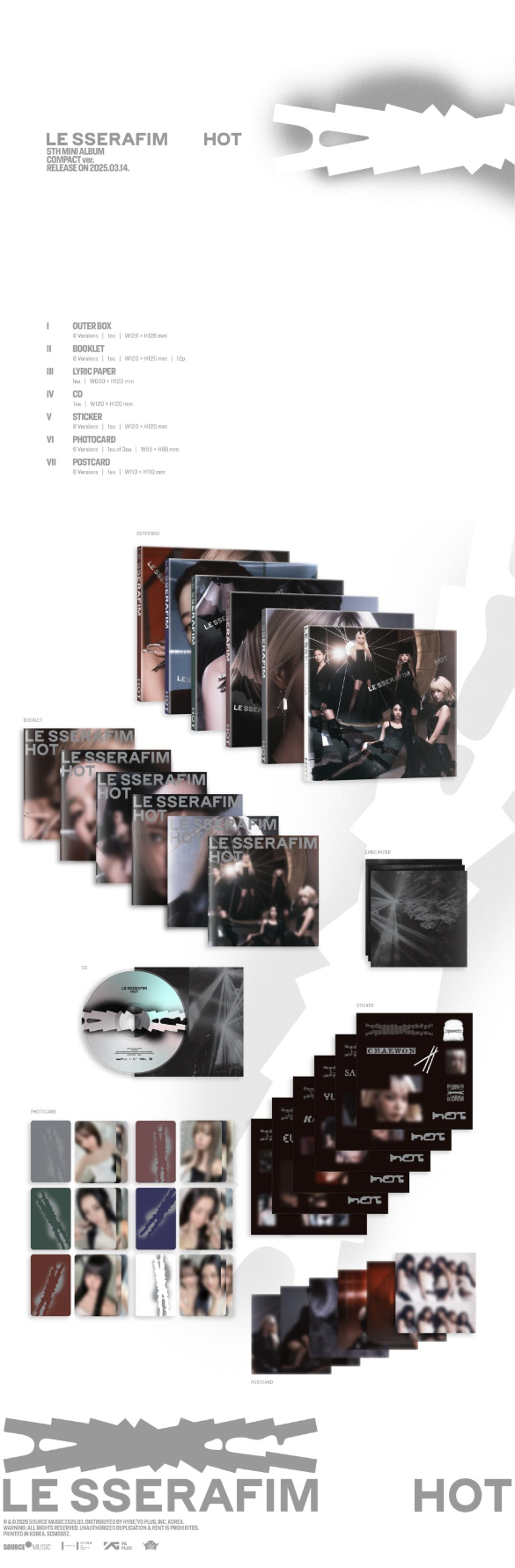 HOT 5TH MINI ALBUM (COMPACT Ver.)