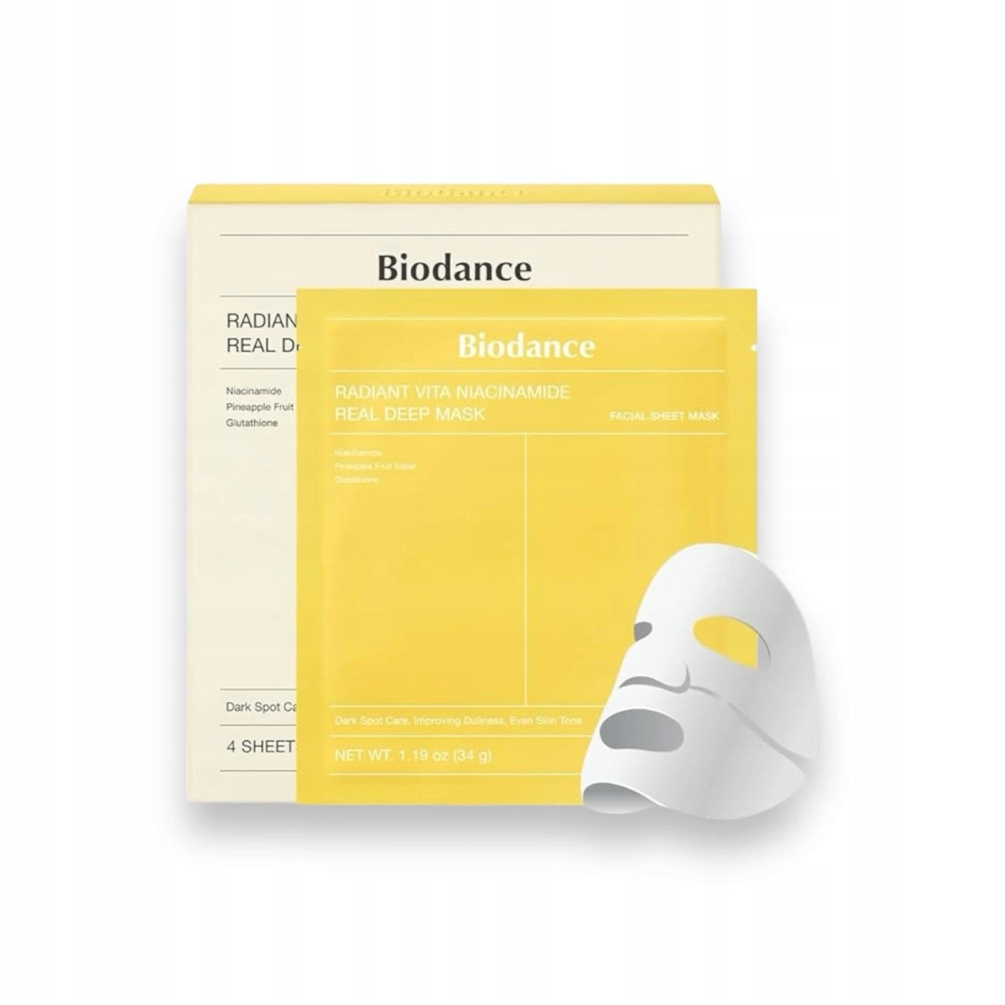 Radiant Vita Niacinamide Real Deep Mask Box